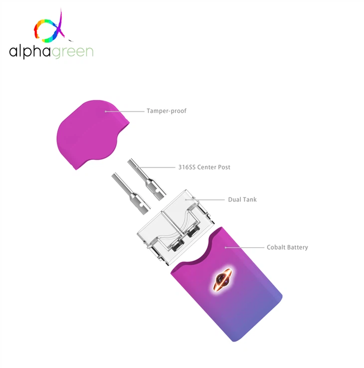 1ml+1ml,0.5ml+0.5ml Air-Draw Rechargeable Disposable Vape